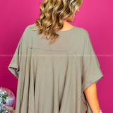 Clear Curiosity Top - Taupe* LAST ONES FINAL SALE *