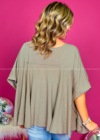 Clear Curiosity Top - Taupe