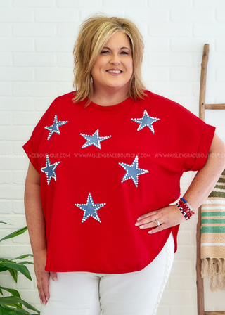 Pretty Patriotic Top - FINAL SALE