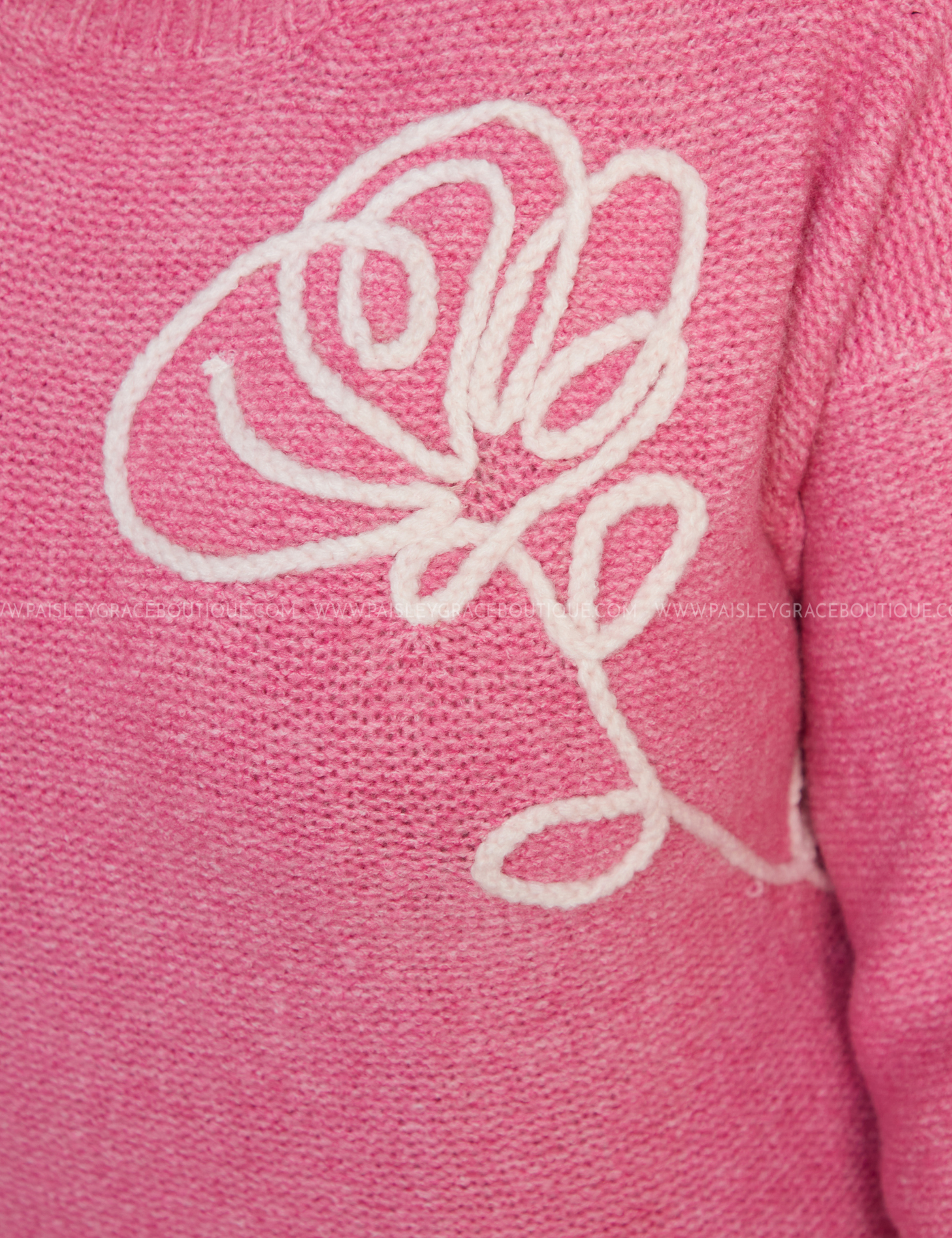 Romantic Intrigue Sweater - Pink - LAST ONES FINAL SALE