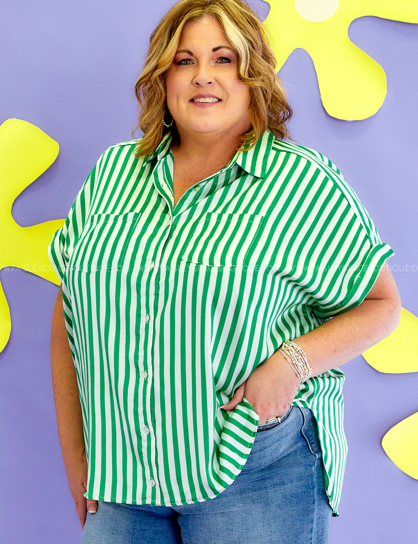 Life by The Lake Top - Green* LAST ONES FINAL SALE *