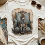 Queen of the Ranch Boujee Tee -Turquoise