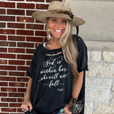 "God Is Within Her" Tattered Tee