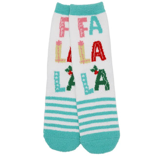 DB -  Here For The Holiday Fuzzy Socks - Fa La La