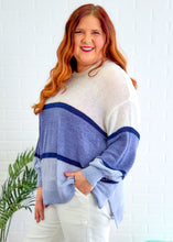 Load image into Gallery viewer, Montana Sweater - Blue FINAL SALE
