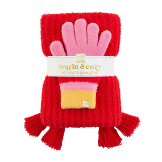 Stay Warm & Cozy Scarf & Glove Set - - LAST ONE FINAL SALE