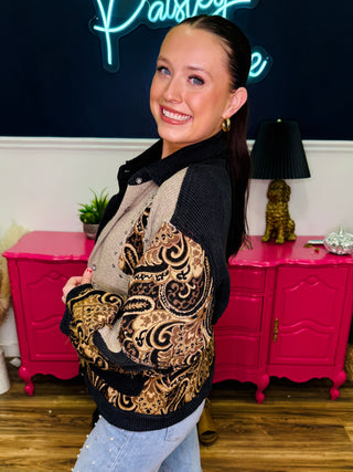 POL Balloon Sleeve Oversized Fit Jacket