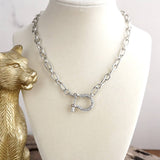 Zara Shackle Chain Toggle Necklace - 2 Styles