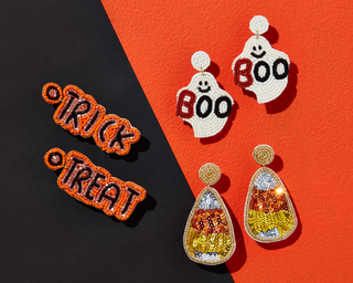 Halloween Beaded Earrings by Mudpie- WICKED DEAL