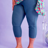 Araceli Stretch Capri Jeggings - Teal* LAST ONES FINAL SALE *