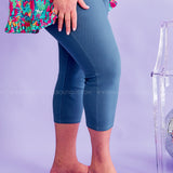Araceli Stretch Capri Jeggings - Teal* LAST ONES FINAL SALE *