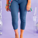 Araceli Stretch Capri Jeggings - Teal* LAST ONES FINAL SALE *