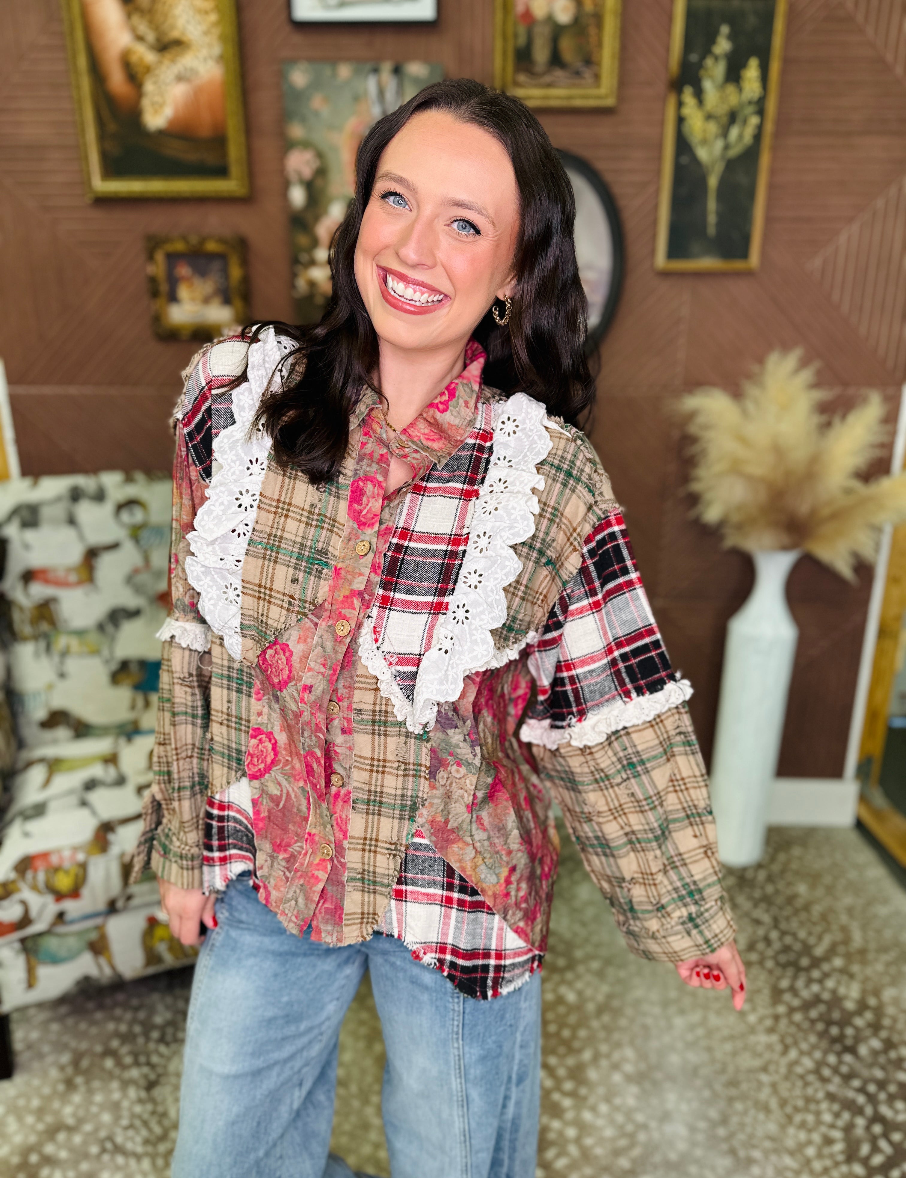 POL Here We Go Shirt Jacket