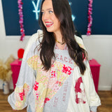Floral Rush Hooded Top - FINAL SALE
