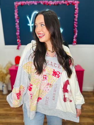 Floral Rush Hooded Top