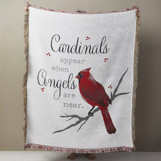 Cardinals Appear Throw Blanket