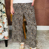 Leopard Lounge Wide Leg Pants