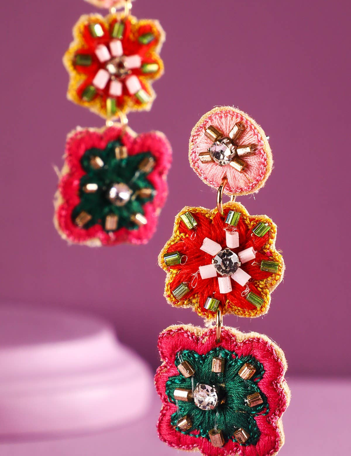 Laura Flower Dangle Earrings - 2 Styles
