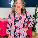 Hi-Low Hem Tie Dye Watercolor Top - LAST ONES FINAL SALE