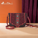 Montana West Tooled Embroidered Crossbody - Black