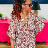Boho Printed Blouse - FINAL SALE