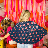 Always In Bloom Cardigan By POL - Navy Rouge