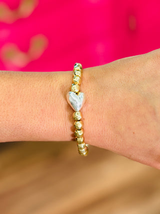 Arabella Beaded Heart Bracelet - 2  Styles