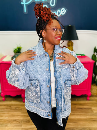 POL Quilted Twill Jacket