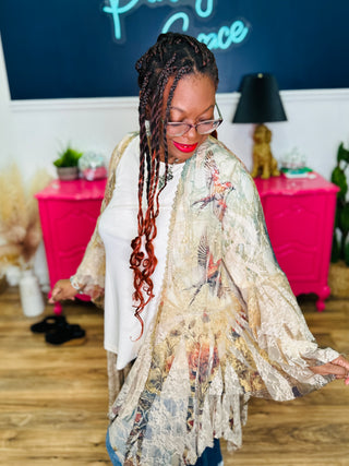 Push Your Luck Cardigan - Vintage Bird