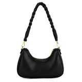 Wrangler Floral Print Braided Hobo Bag - Black