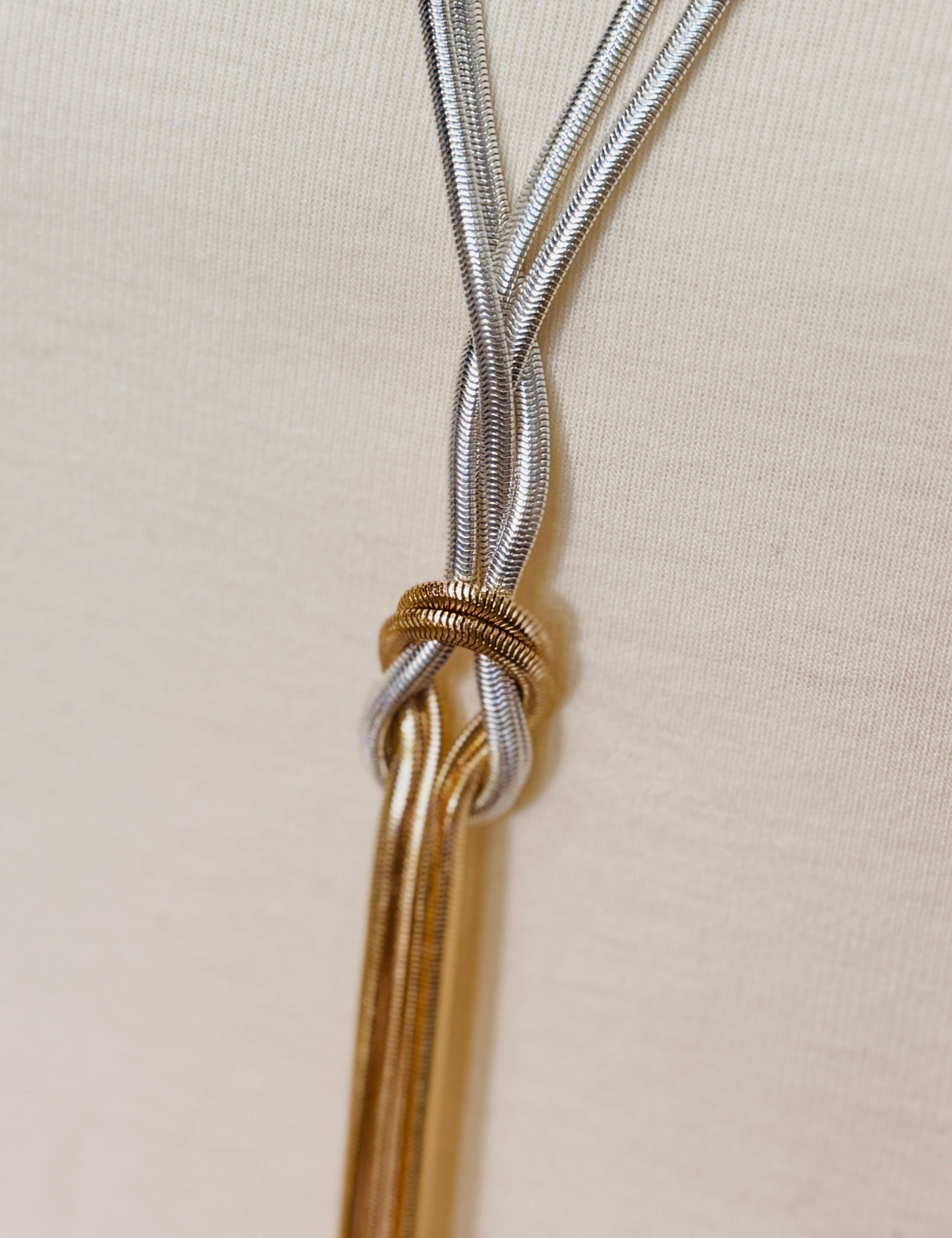 Alexia Knot Lariat Necklace