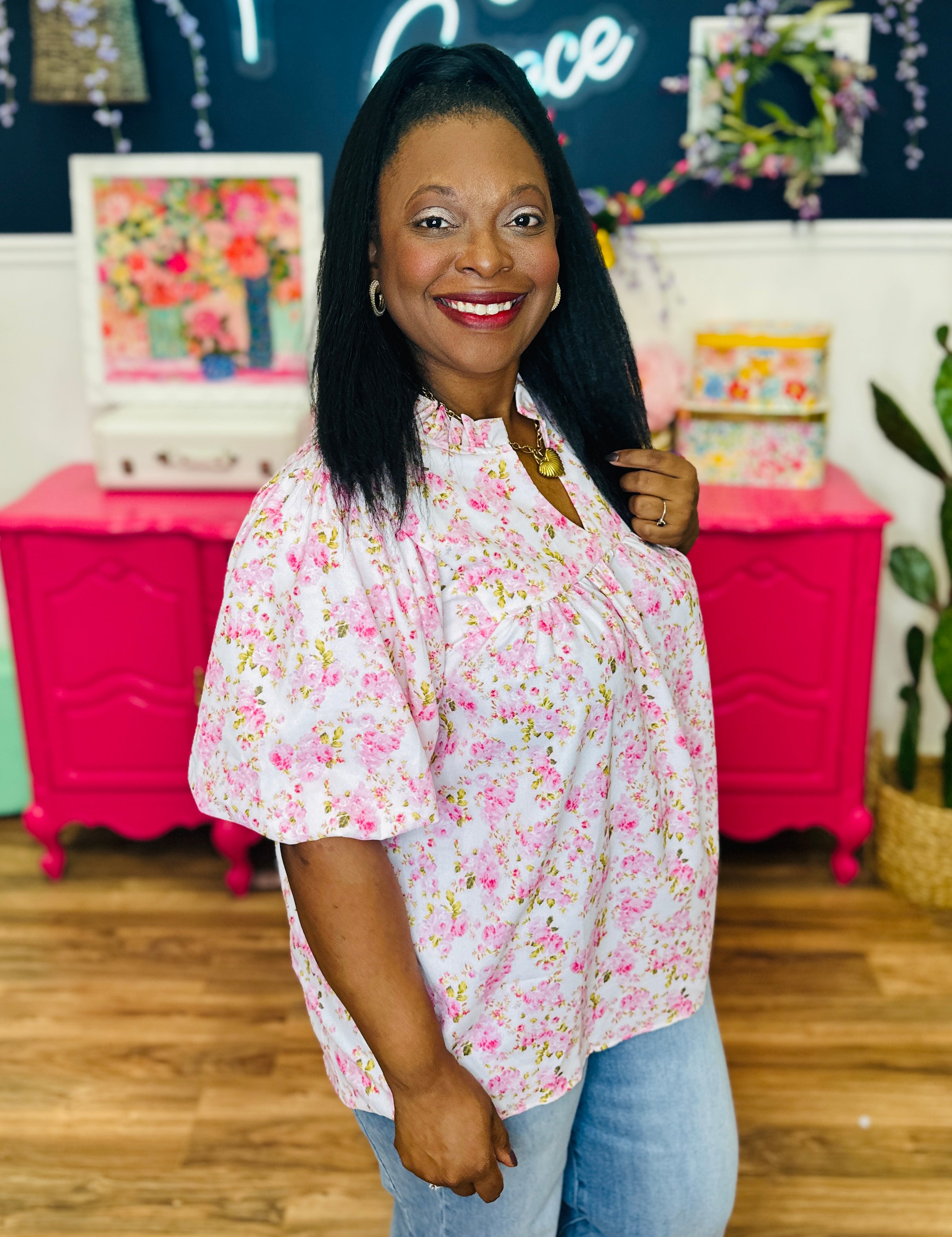 Petal Charm Top