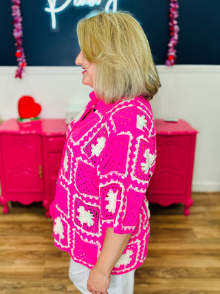 Pink Reverie Crochet Top