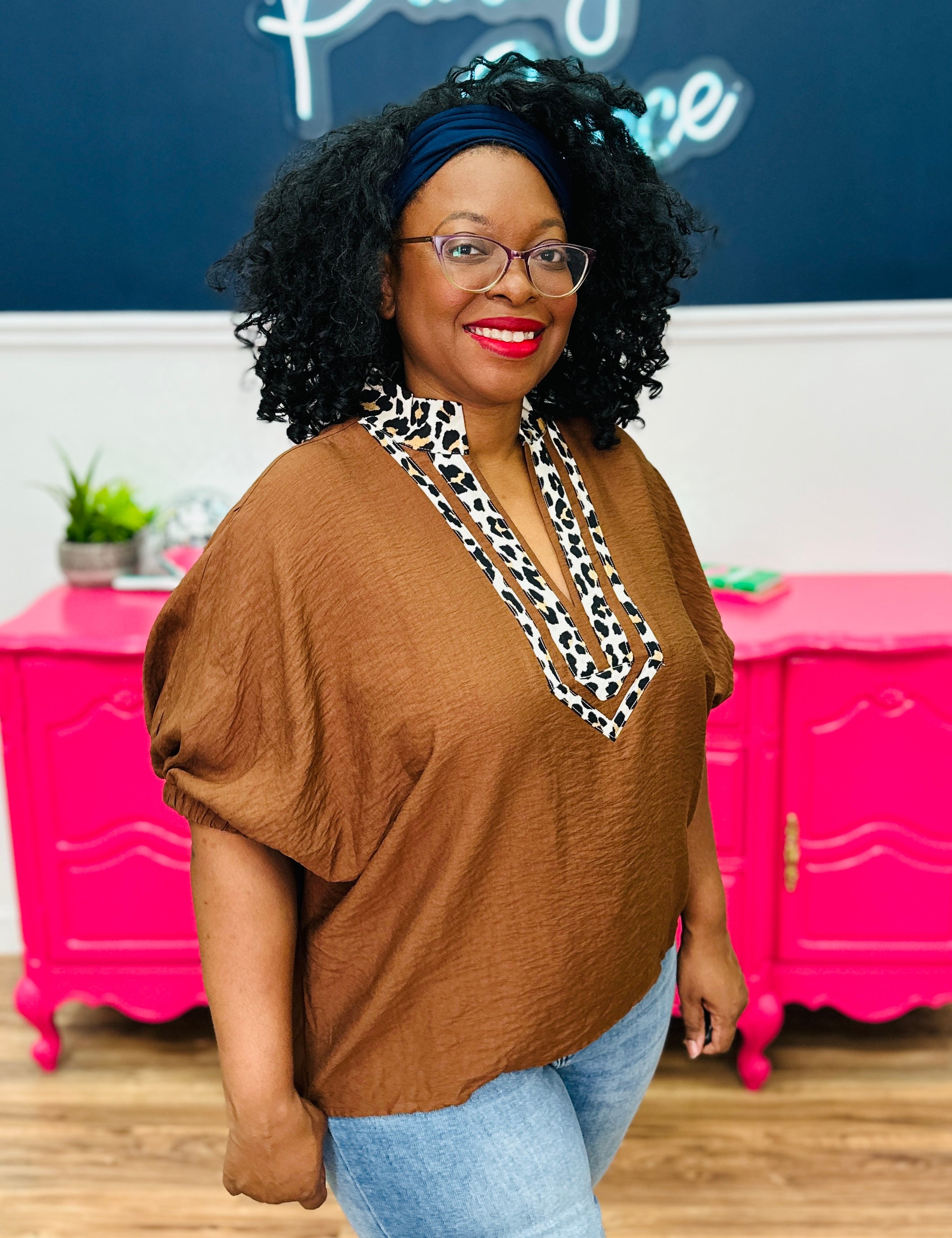 Urban Safari Top - Caramel - LAST ONES FINAL SALE