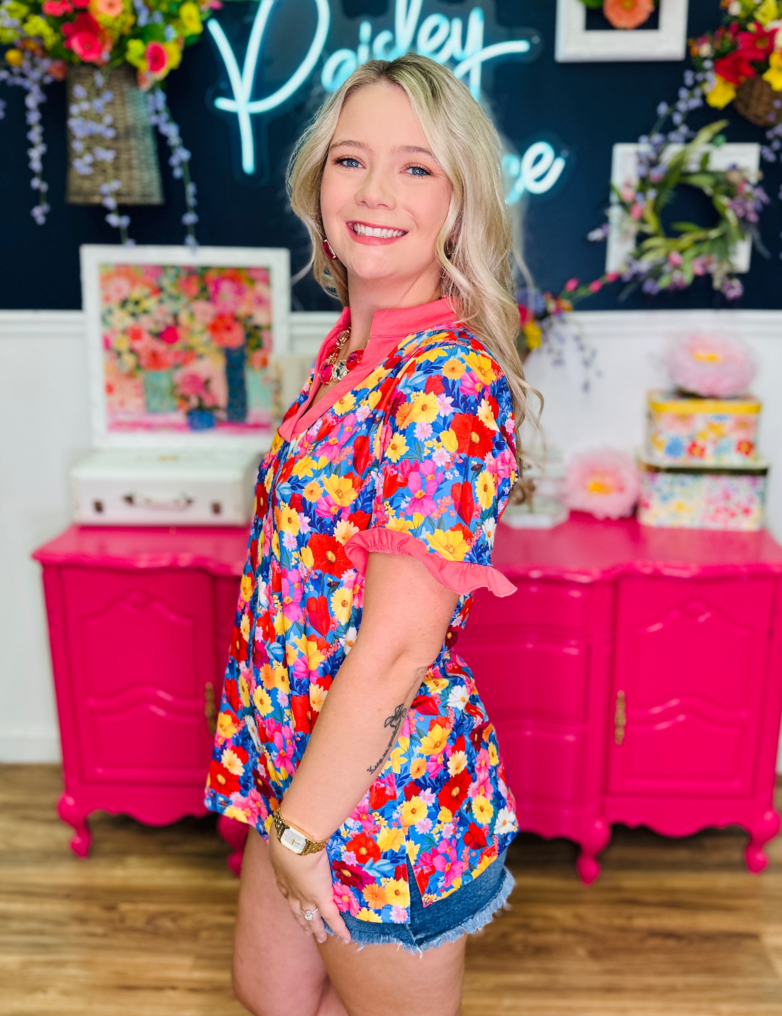 Beach Club Blossom Top