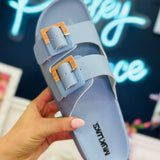 Grand Cayman Slide Sandals - Chambray