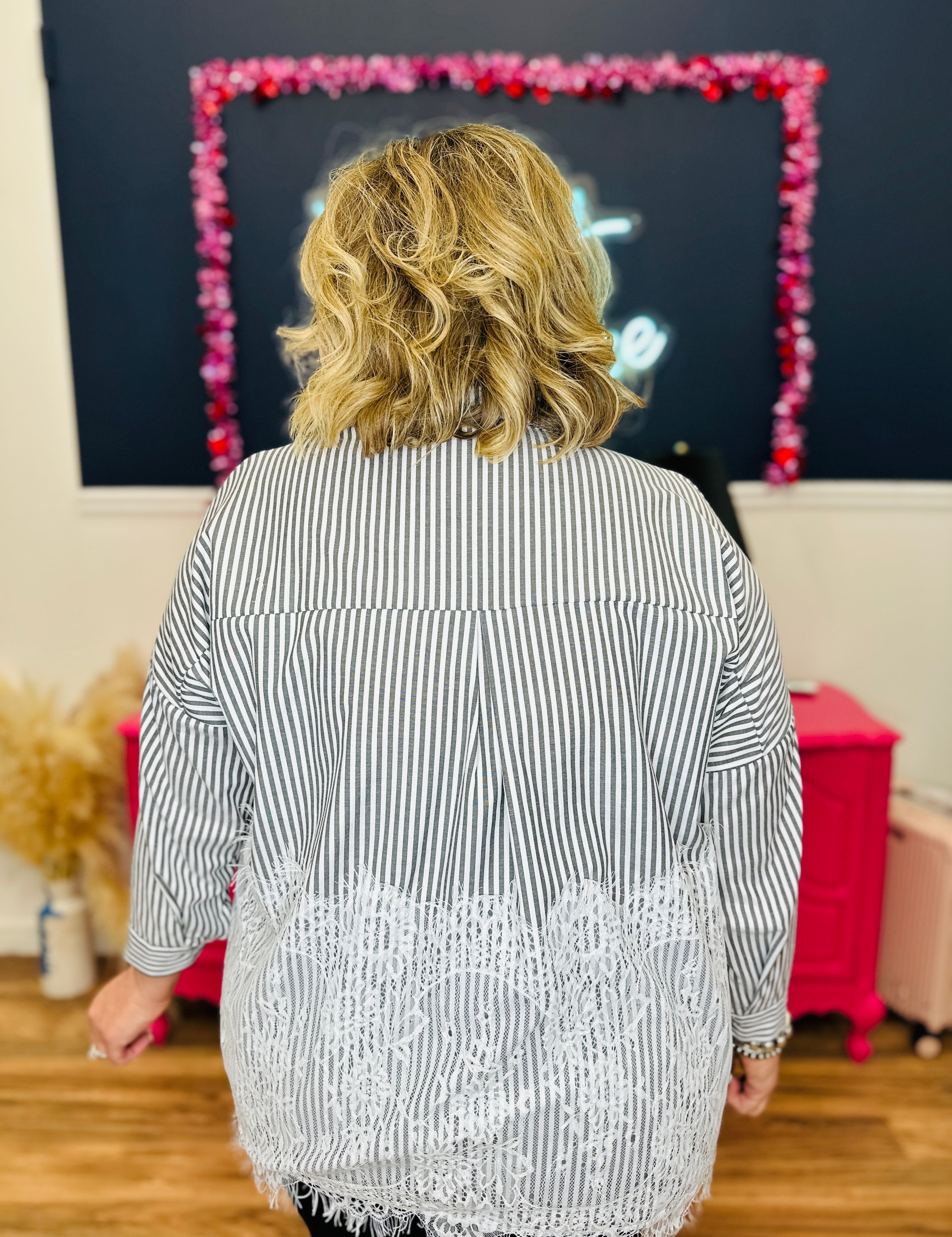 Frayed & Free Top - Black - Final Sale