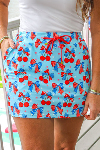 PREORDER- All American Cherry Skort