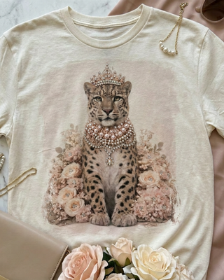 Queen Leopard Boujee Tee