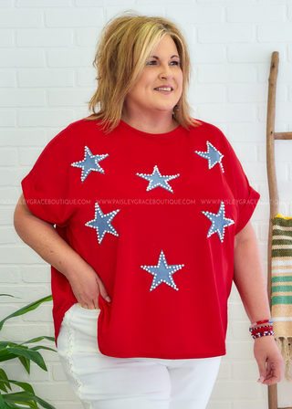 Pretty Patriotic Top - FINAL SALE