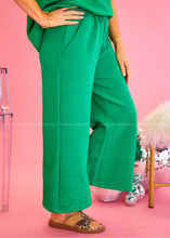 Load image into Gallery viewer, Serendipity Textured Pants - Green
