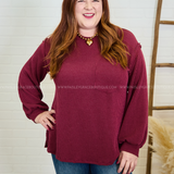 Vibe Check Top - Burgundy* LAST ONES FINAL SALE *
