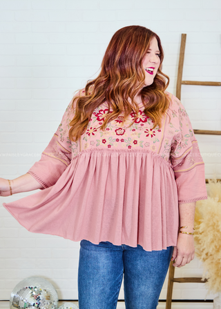 Anytime is Tea Time Top - Mauve