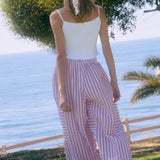 Summer Striped Pants - Pink or Blue