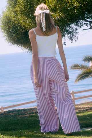 Summer Striped Pants - Pink or Blue