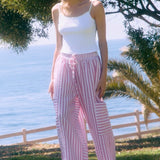 Summer Striped Pants - Pink or Blue
