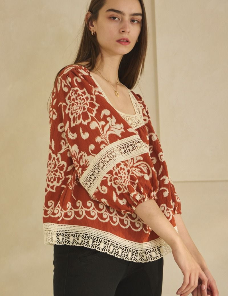 Florence Florals Top - 2 Colors - LAST ONES FINAL SALE