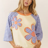May Flowers Top - Grey or Ivory