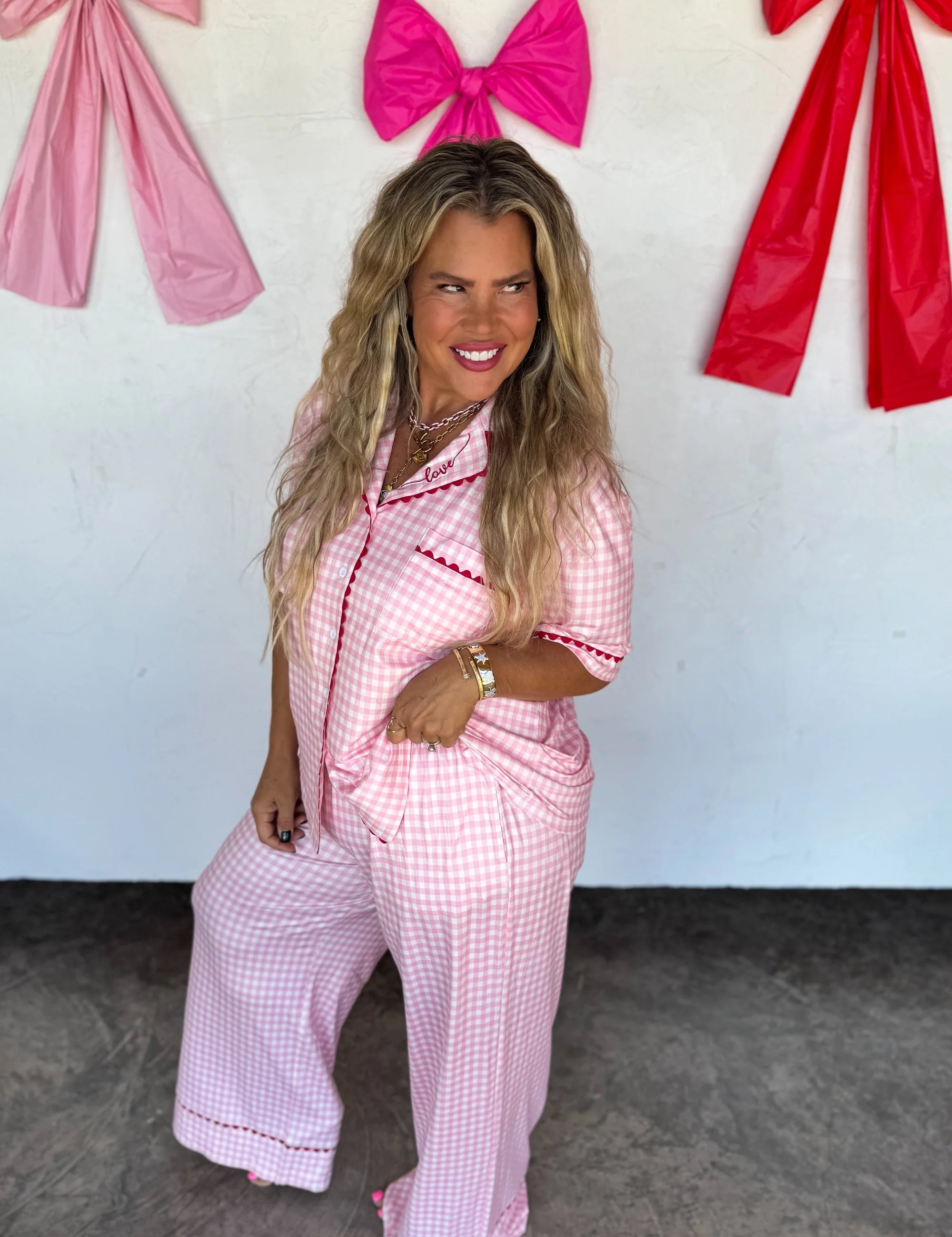 Gingham Love Lux PJ Set - FINAL SALE