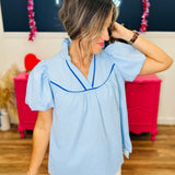 Season Of Blue Top - FINAL SALE